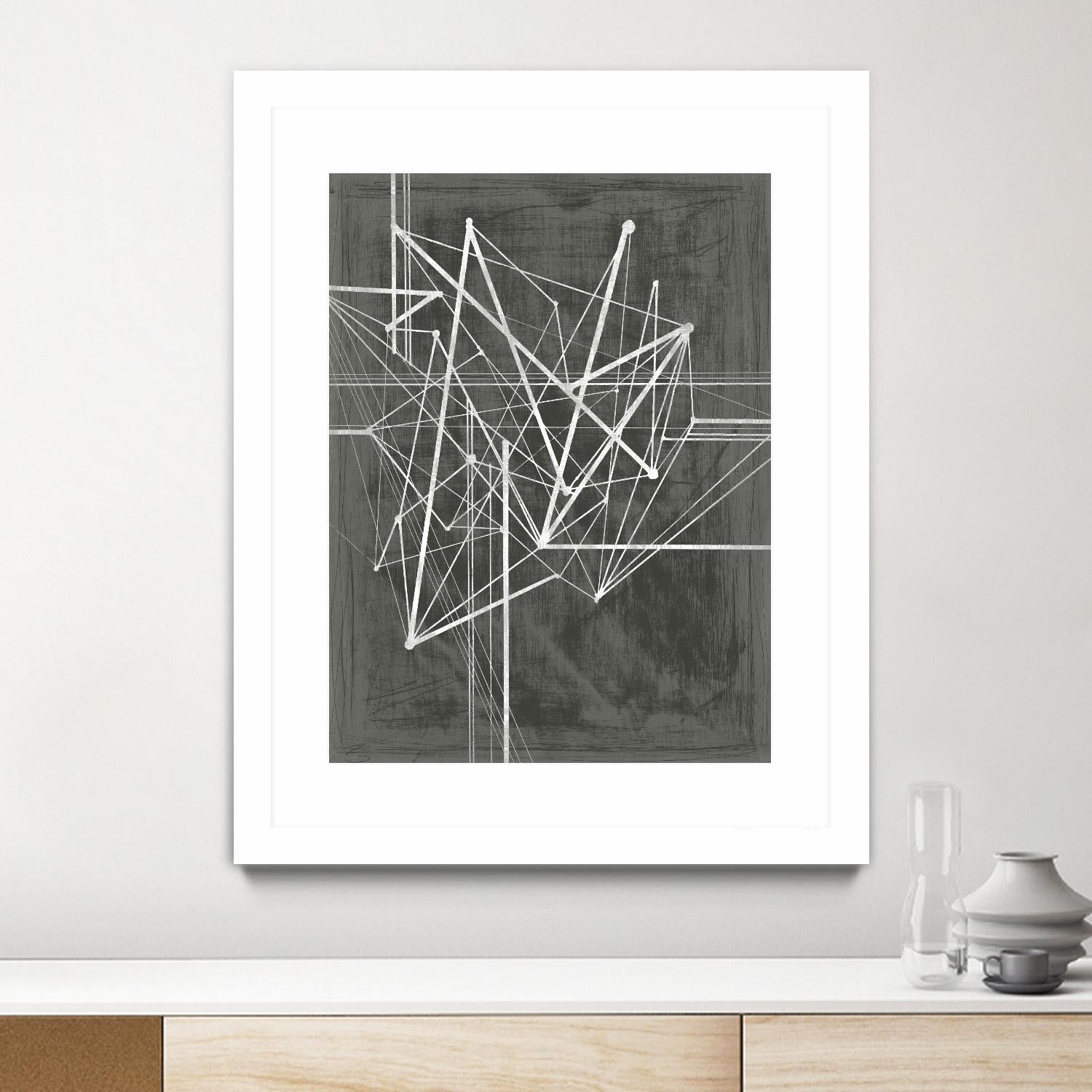 Vertices I by Ethan Harper on GIANT ART - white abstract