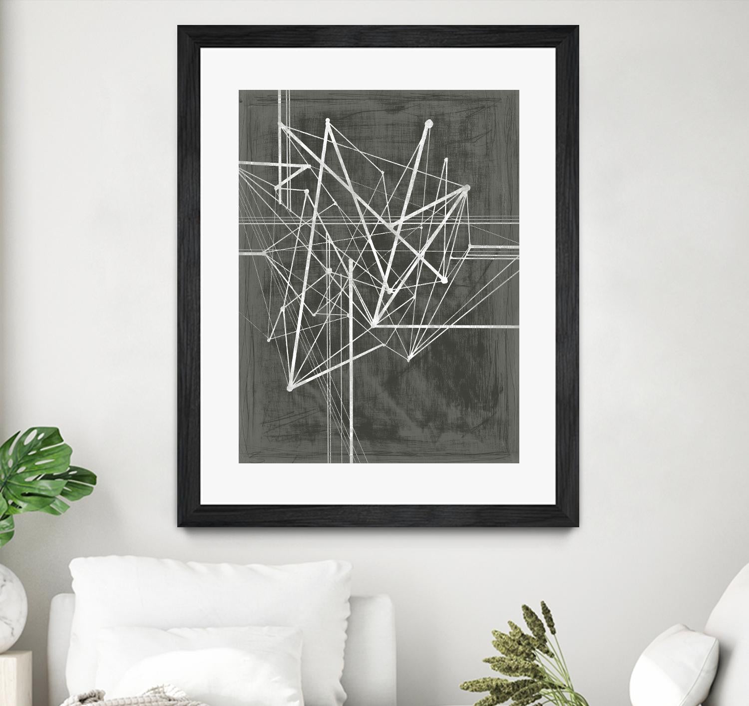 Vertices I by Ethan Harper on GIANT ART - white abstract