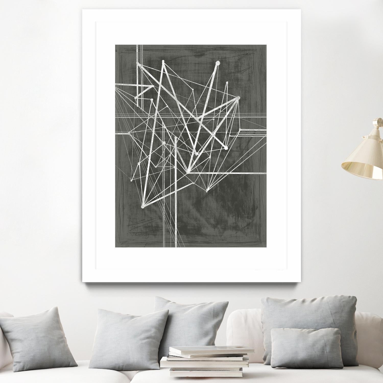 Vertices I by Ethan Harper on GIANT ART - white abstract