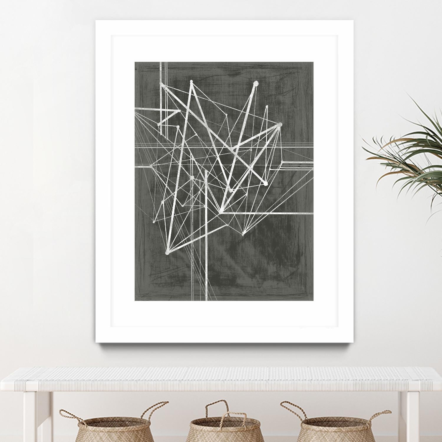 Vertices I by Ethan Harper on GIANT ART - white abstract