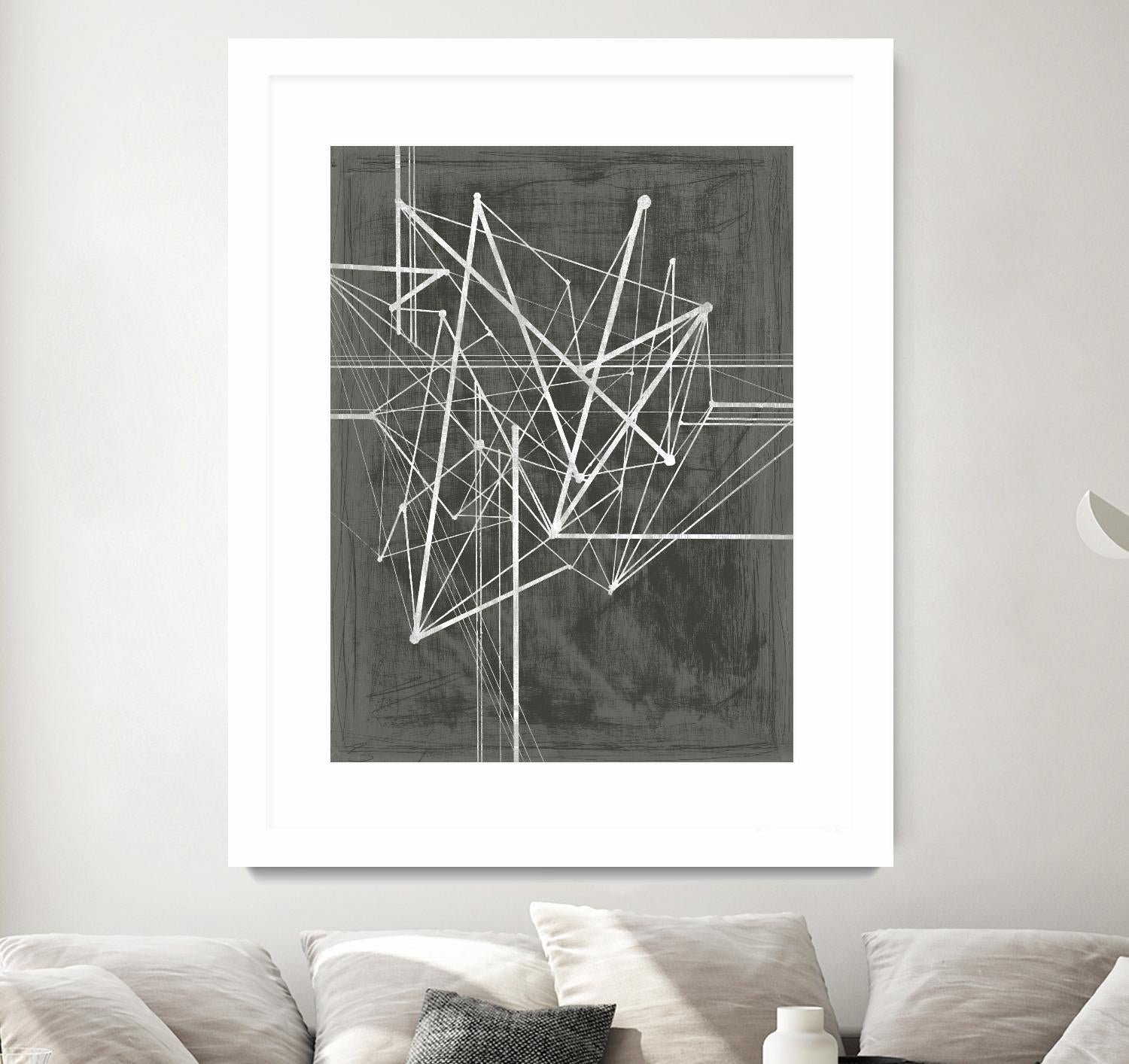 Vertices I by Ethan Harper on GIANT ART - white abstract