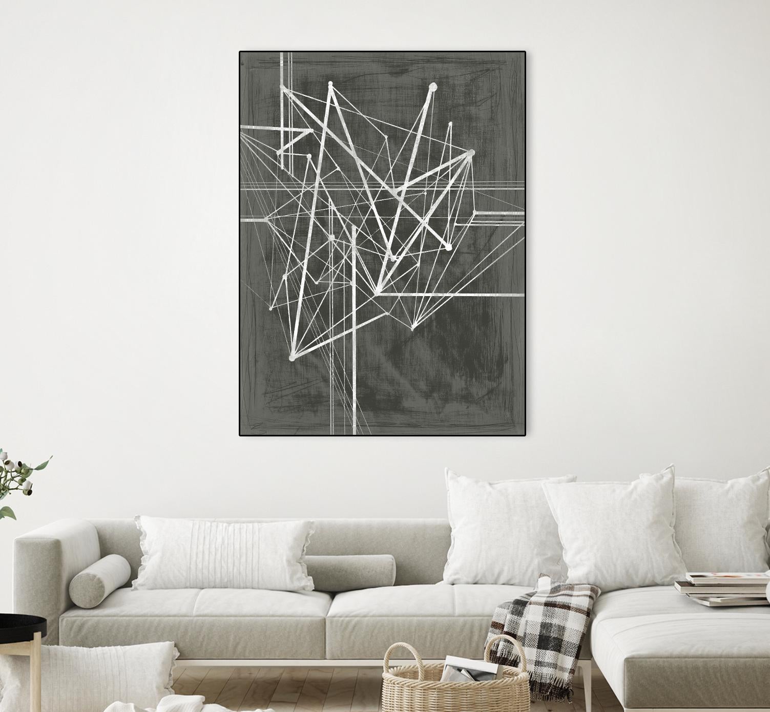 Vertices I by Ethan Harper on GIANT ART - white abstract