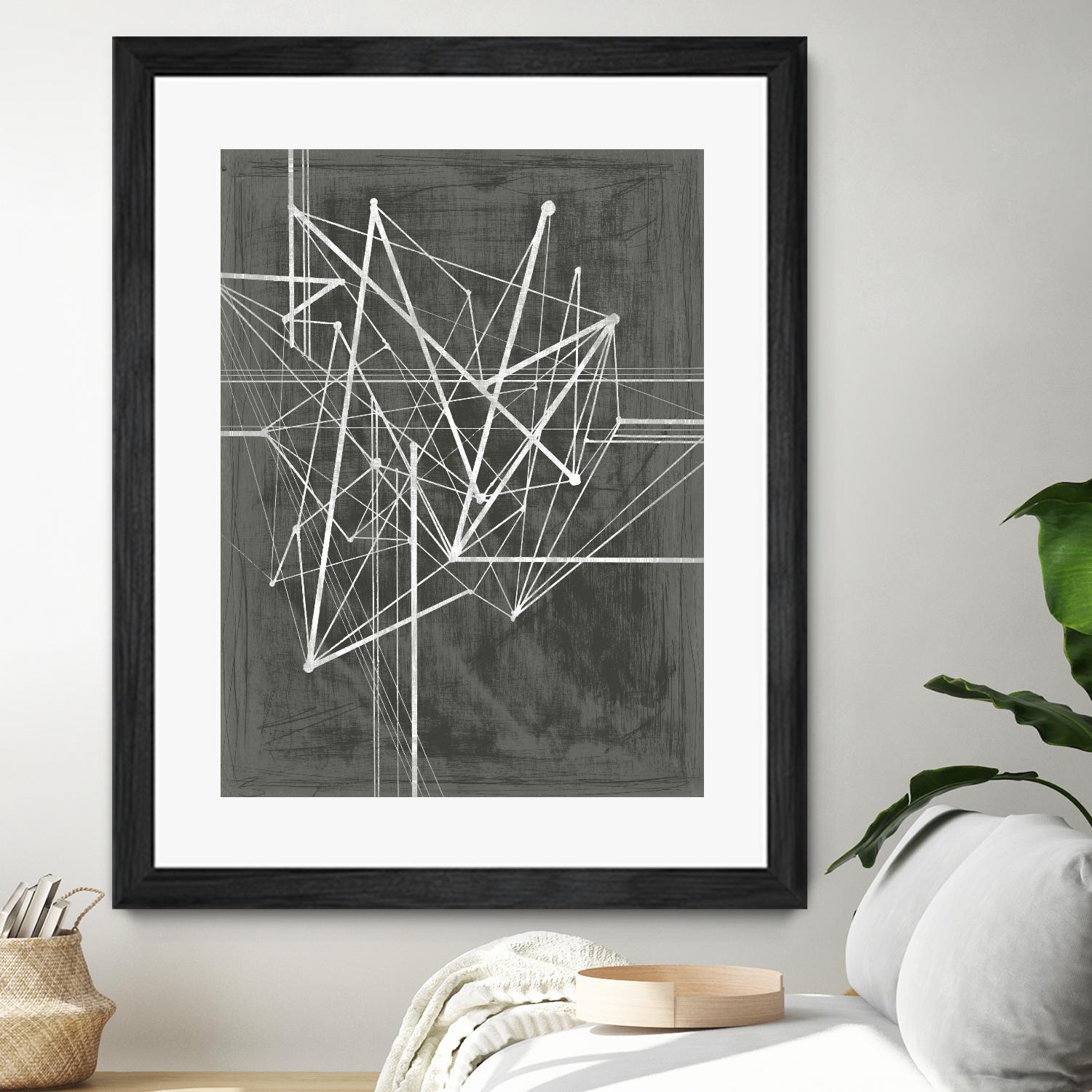 Vertices I by Ethan Harper on GIANT ART - white abstract