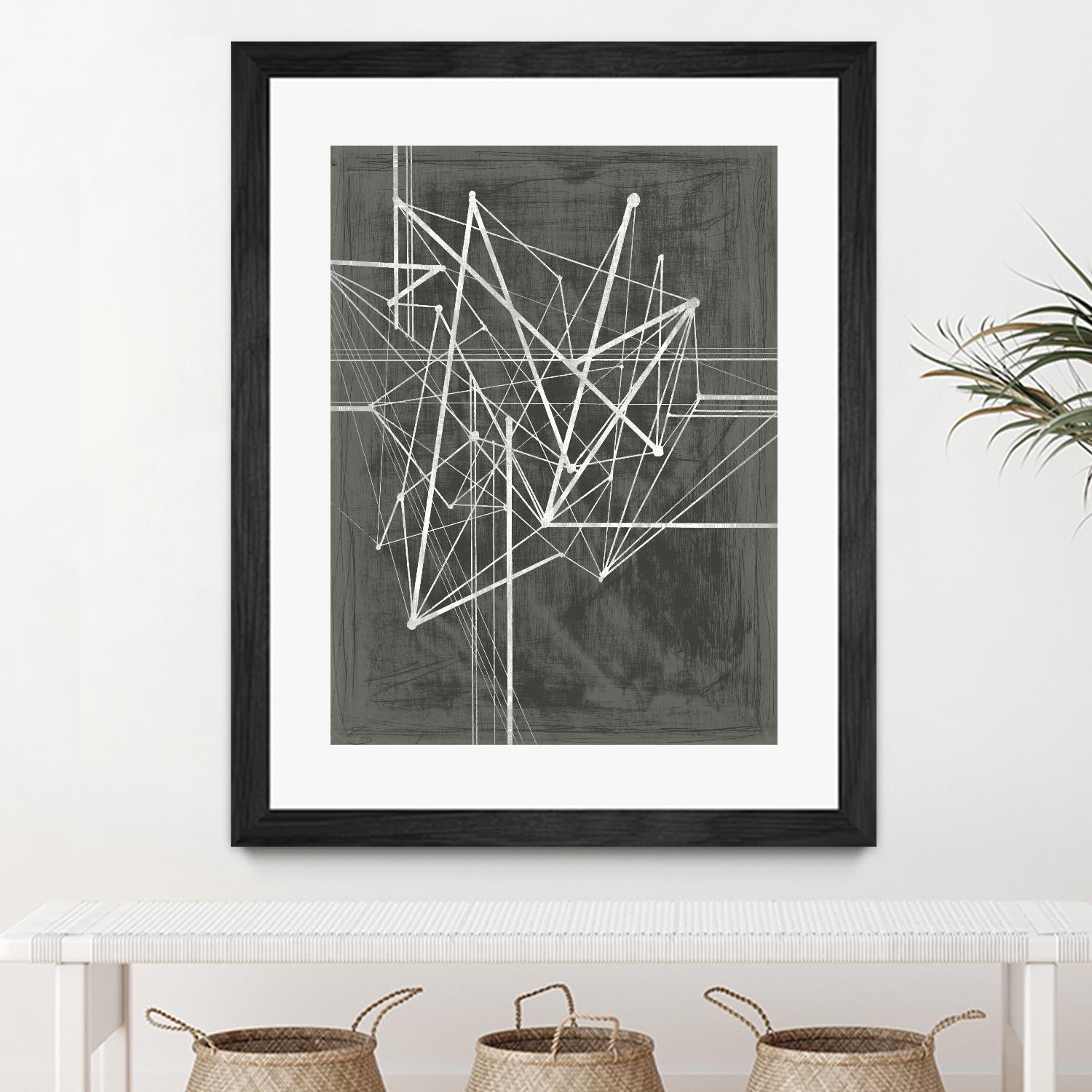 Vertices I by Ethan Harper on GIANT ART - white abstract