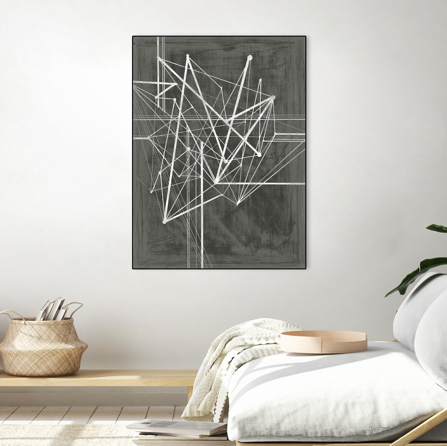 Vertices I by Ethan Harper on GIANT ART - white abstract