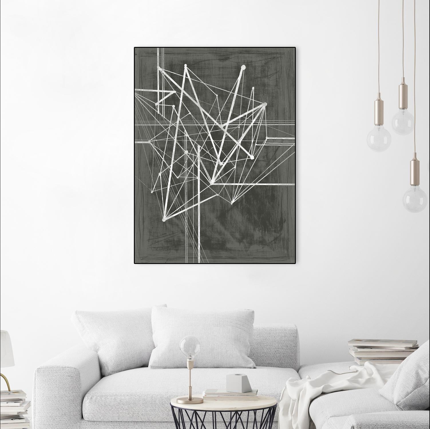 Vertices I by Ethan Harper on GIANT ART - white abstract