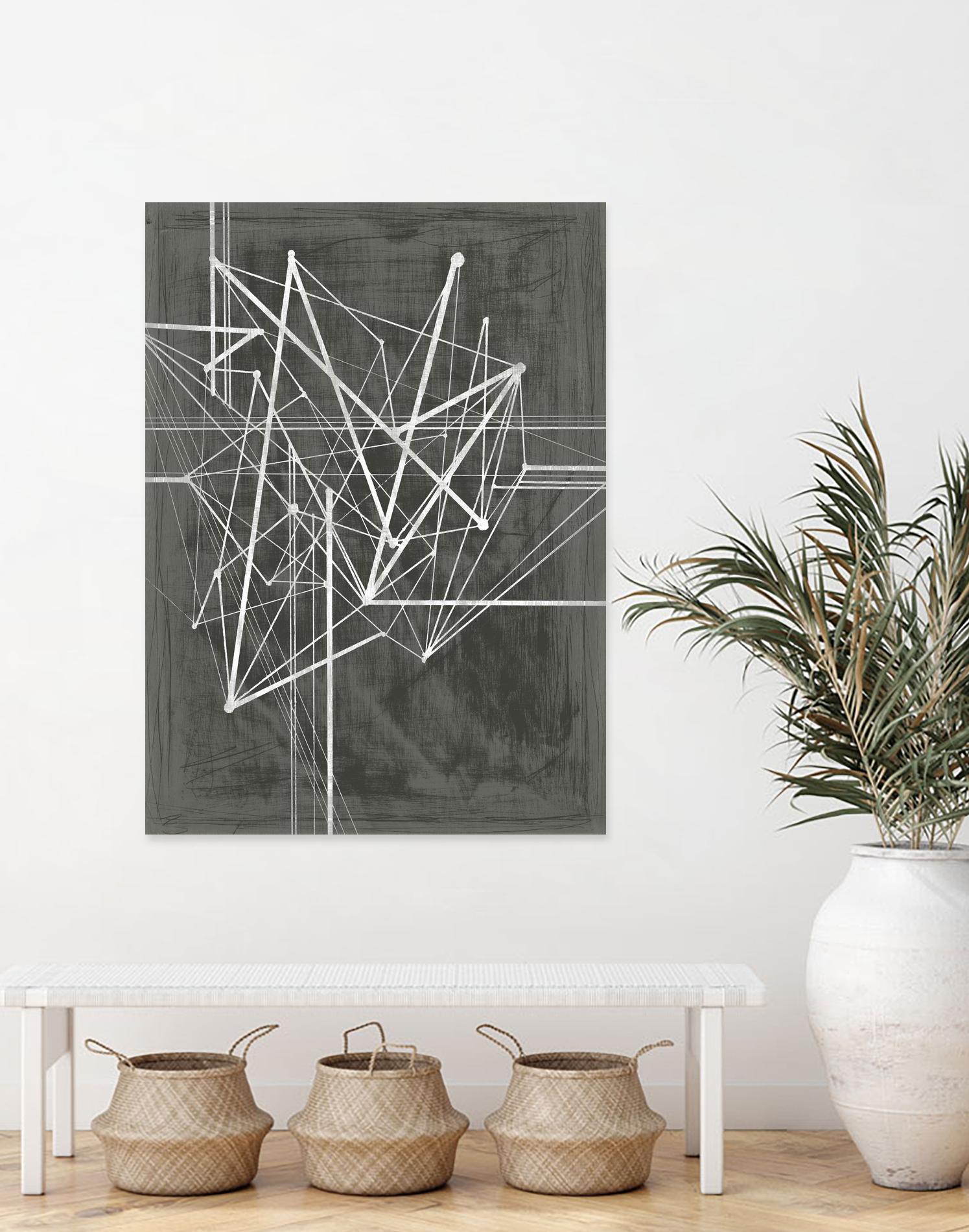 Vertices I by Ethan Harper on GIANT ART - white abstract
