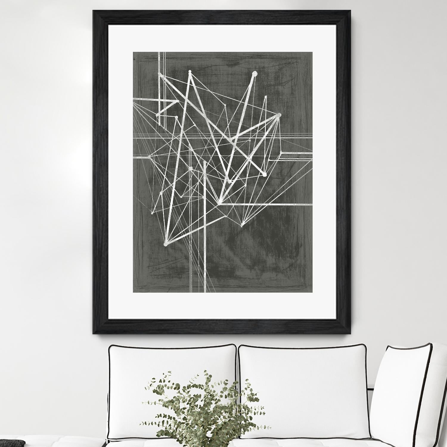 Vertices I by Ethan Harper on GIANT ART - white abstract