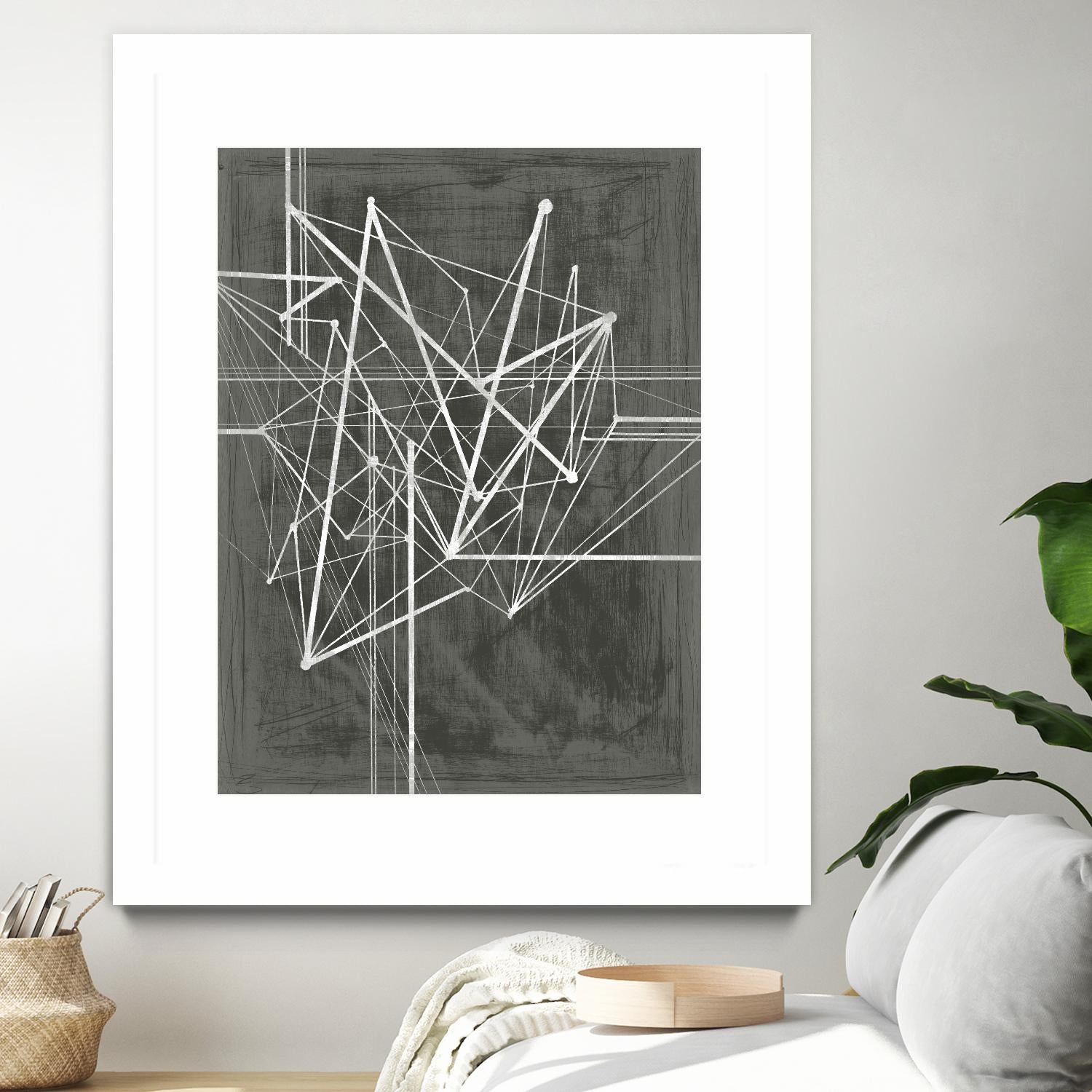 Vertices I by Ethan Harper on GIANT ART - white abstract