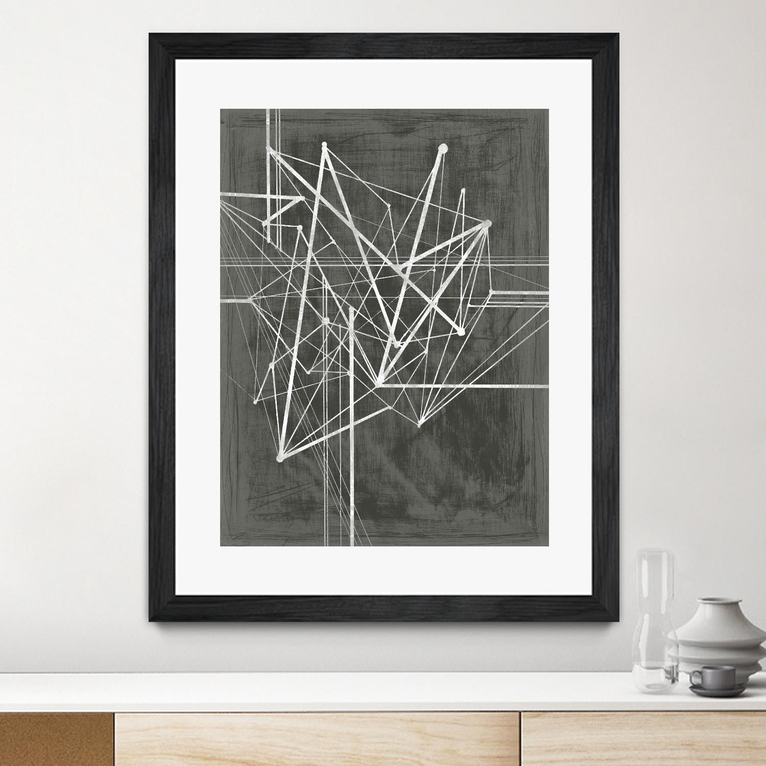 Vertices I by Ethan Harper on GIANT ART - white abstract