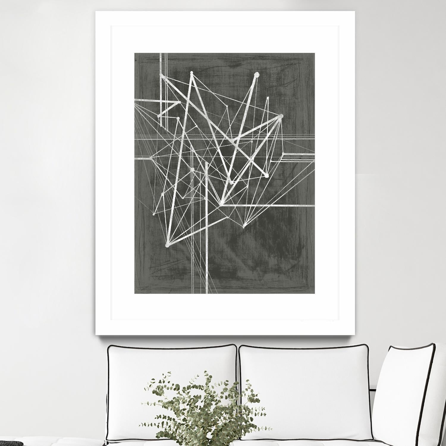 Vertices I by Ethan Harper on GIANT ART - white abstract
