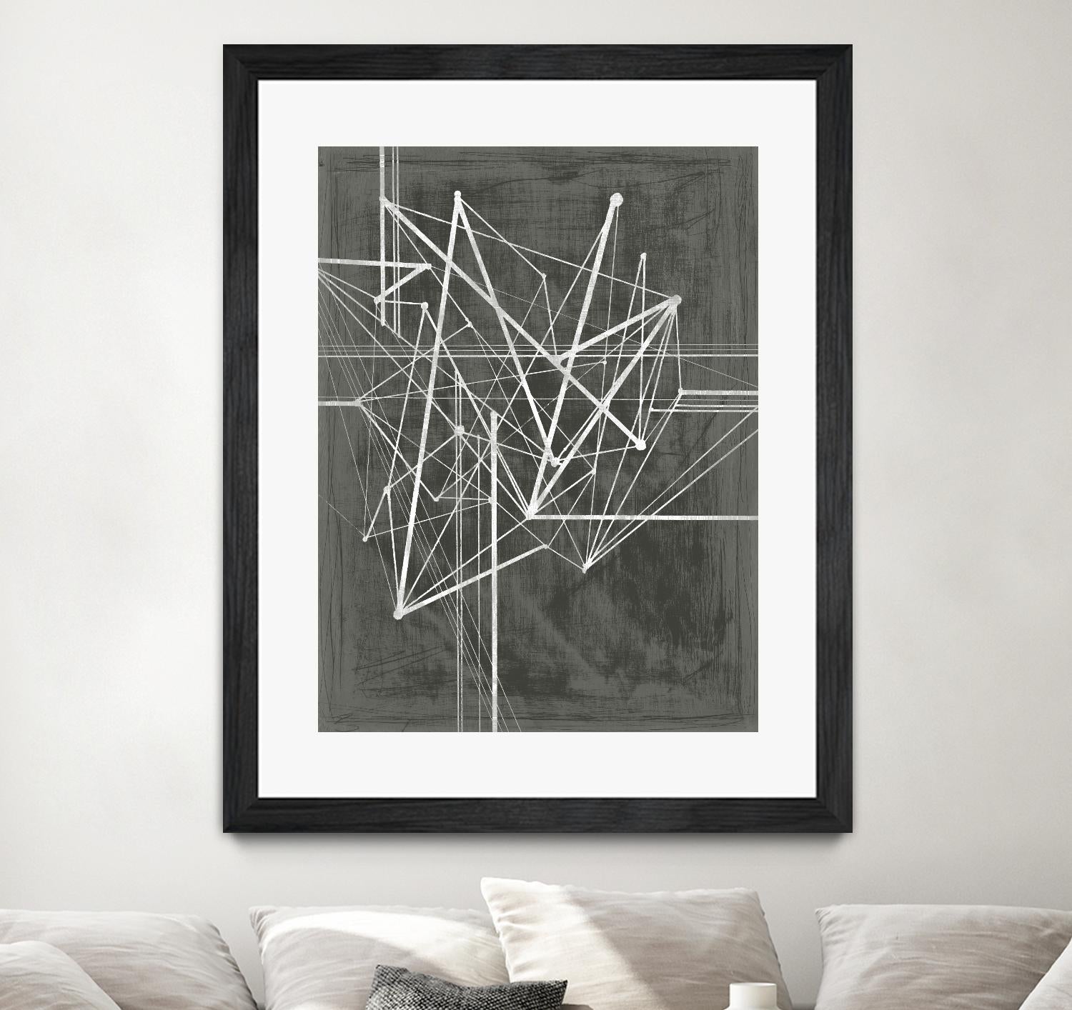 Vertices I by Ethan Harper on GIANT ART - white abstract