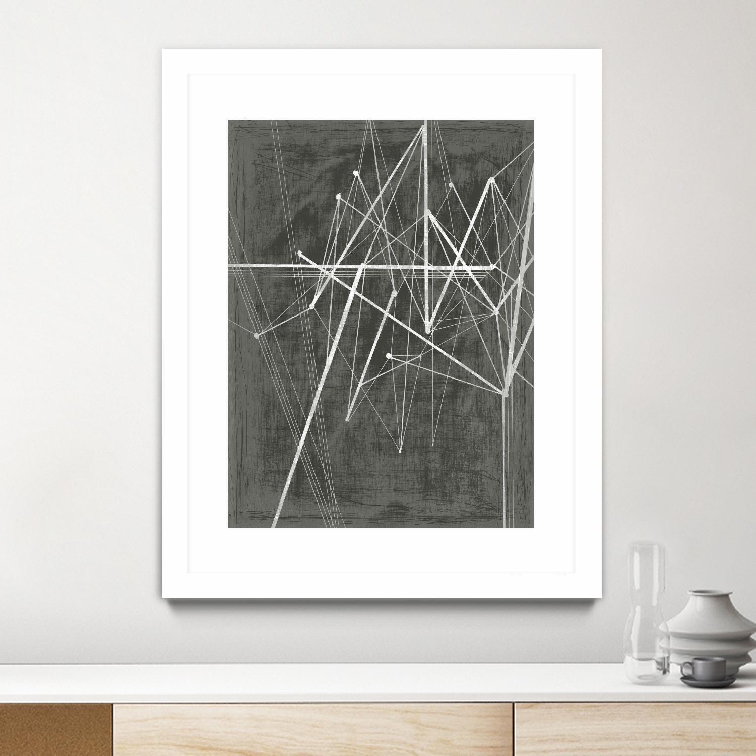 Vertices II by Ethan Harper on GIANT ART - white shapes geometrical