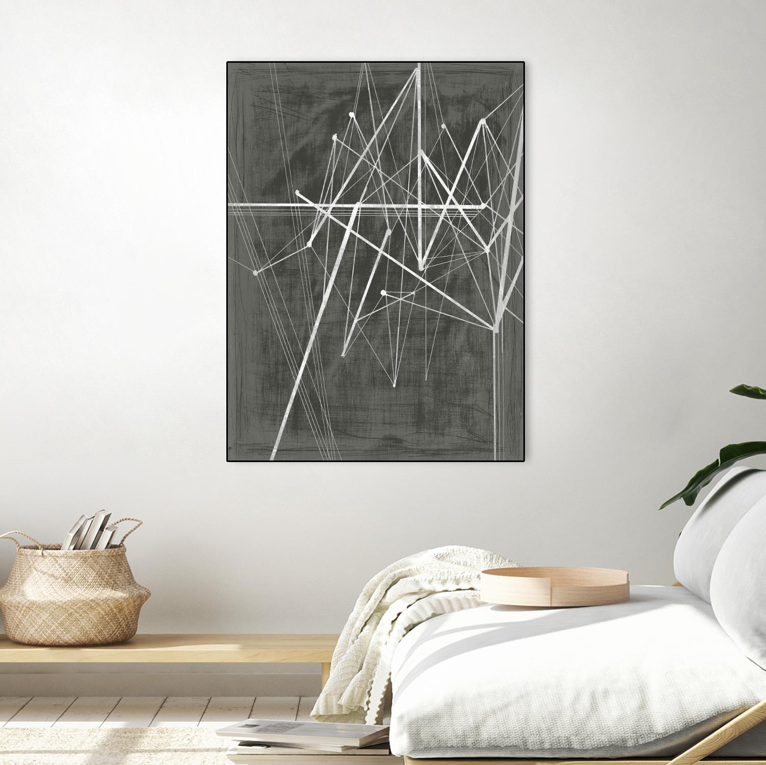 Vertices II by Ethan Harper on GIANT ART - white shapes geometrical