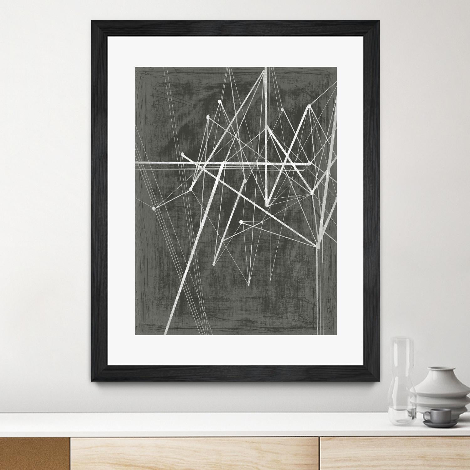 Vertices II by Ethan Harper on GIANT ART - white shapes geometrical