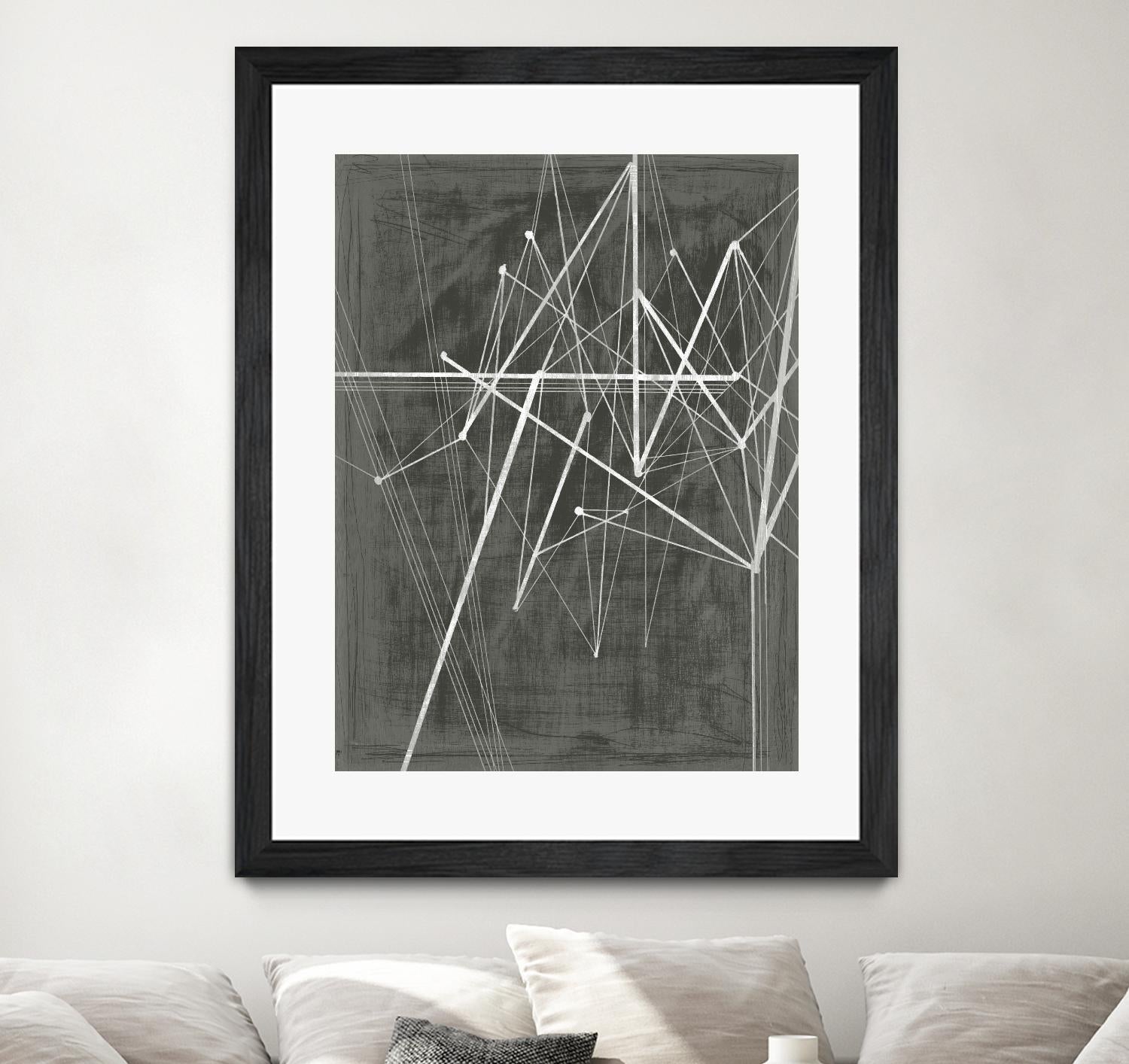 Vertices II by Ethan Harper on GIANT ART - white shapes geometrical