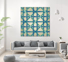 Woven Symmetry I by Chariklia Zarris on GIANT ART - blue patterns