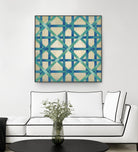 Woven Symmetry I by Chariklia Zarris on GIANT ART - blue patterns
