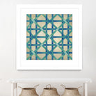 Woven Symmetry I by Chariklia Zarris on GIANT ART - blue patterns