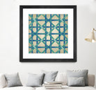 Woven Symmetry I by Chariklia Zarris on GIANT ART - blue patterns