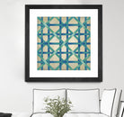 Woven Symmetry I by Chariklia Zarris on GIANT ART - blue patterns