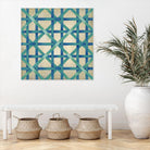 Woven Symmetry I by Chariklia Zarris on GIANT ART - blue patterns