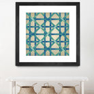 Woven Symmetry I by Chariklia Zarris on GIANT ART - blue patterns