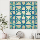 Woven Symmetry I by Chariklia Zarris on GIANT ART - blue patterns