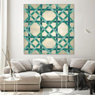 Woven Symmetry VI by Chariklia Zarris on GIANT ART - green patterns