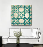 Woven Symmetry VI by Chariklia Zarris on GIANT ART - green patterns