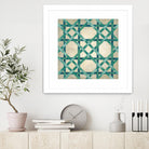 Woven Symmetry VI by Chariklia Zarris on GIANT ART - green patterns
