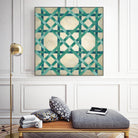 Woven Symmetry VI by Chariklia Zarris on GIANT ART - green patterns
