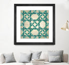 Woven Symmetry VI by Chariklia Zarris on GIANT ART - green patterns