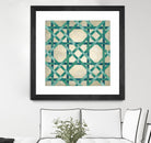 Woven Symmetry VI by Chariklia Zarris on GIANT ART - green patterns