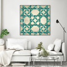 Woven Symmetry VI by Chariklia Zarris on GIANT ART - green patterns