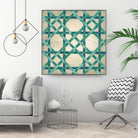 Woven Symmetry VI by Chariklia Zarris on GIANT ART - green patterns