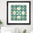 Woven Symmetry VI by Chariklia Zarris on GIANT ART - green patterns