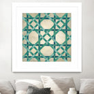 Woven Symmetry VI by Chariklia Zarris on GIANT ART - green patterns