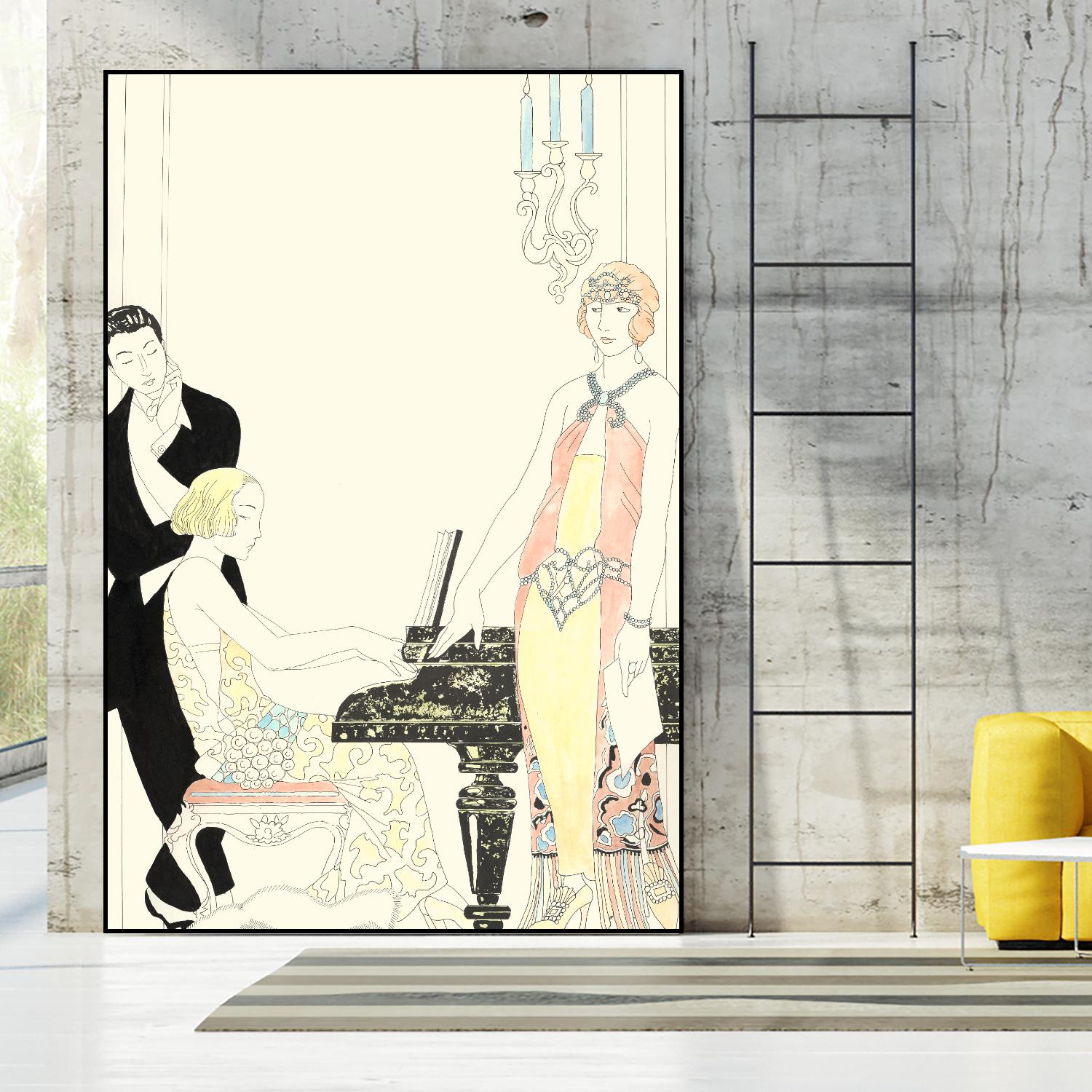 Arte Deco Fashion I by Unknown on GIANT ART - fashion