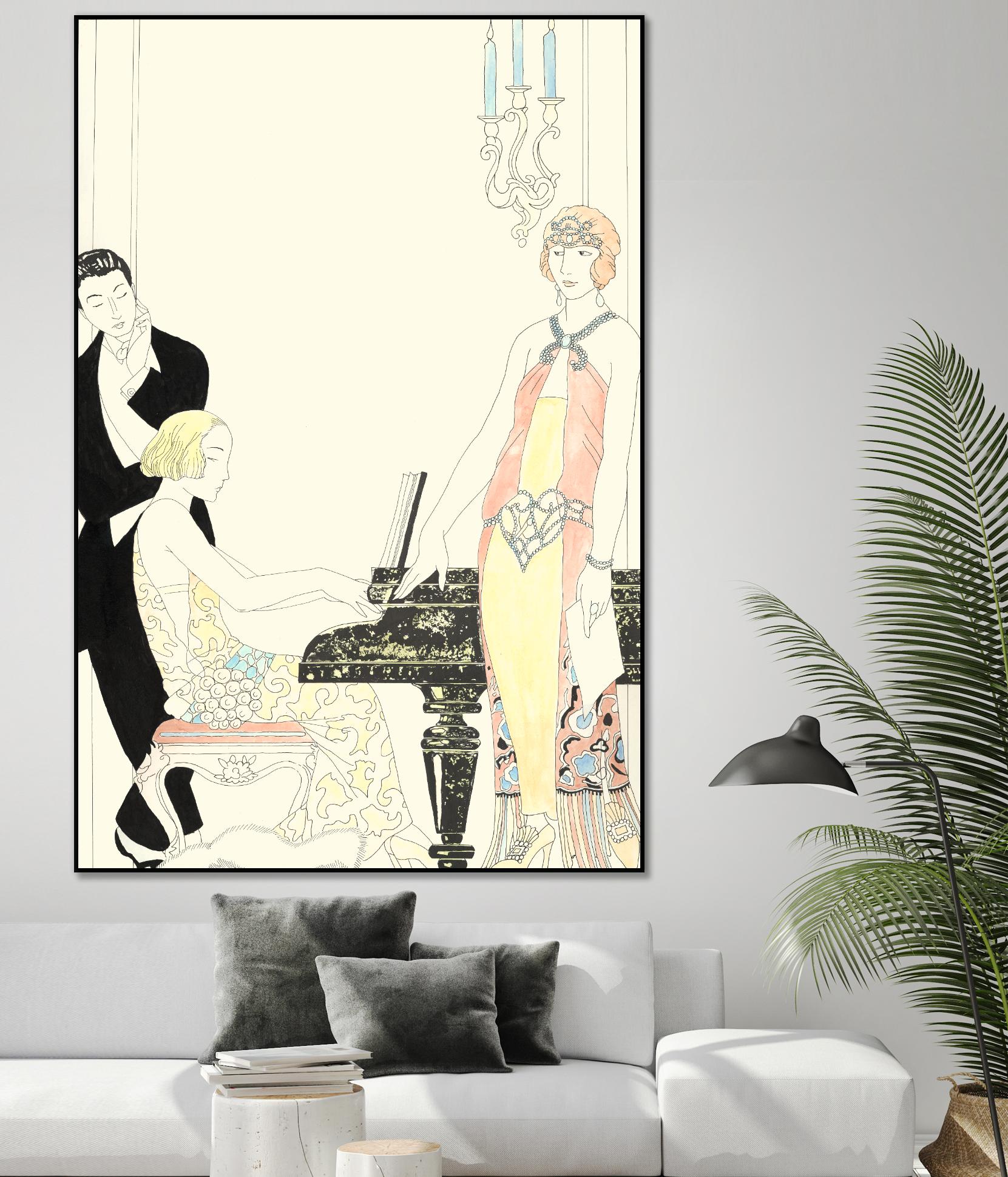 Arte Deco Fashion I by Unknown on GIANT ART - fashion