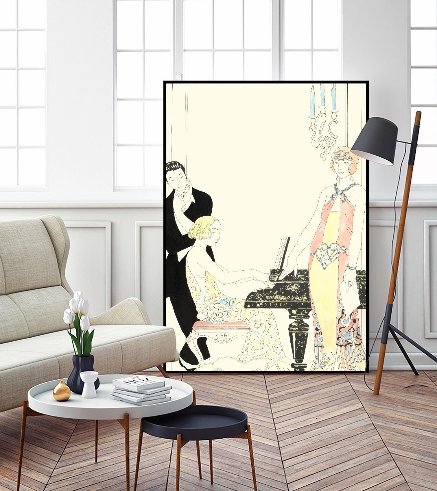 Arte Deco Fashion I by Unknown on GIANT ART - fashion