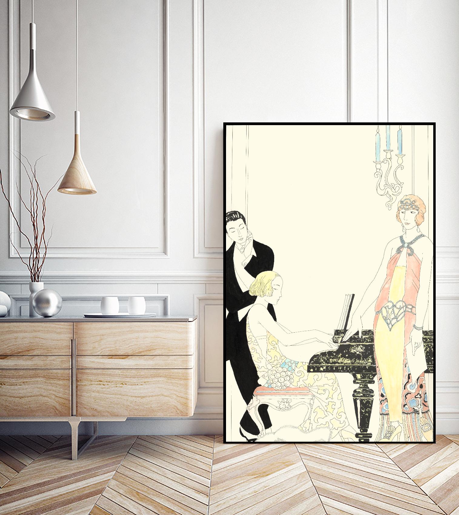 Arte Deco Fashion I by Unknown on GIANT ART - fashion