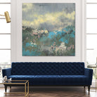 Painterly Field I by Jennifer Goldberger on GIANT ART - blue abstract