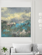 Painterly Field I by Jennifer Goldberger on GIANT ART - blue abstract