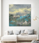 Painterly Field I by Jennifer Goldberger on GIANT ART - blue abstract