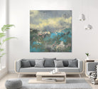Painterly Field I by Jennifer Goldberger on GIANT ART - blue abstract
