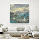 Painterly Field I by Jennifer Goldberger on GIANT ART - blue abstract