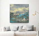 Painterly Field I by Jennifer Goldberger on GIANT ART - blue abstract