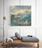 Painterly Field I by Jennifer Goldberger on GIANT ART - blue abstract