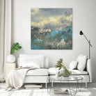 Painterly Field I by Jennifer Goldberger on GIANT ART - blue abstract